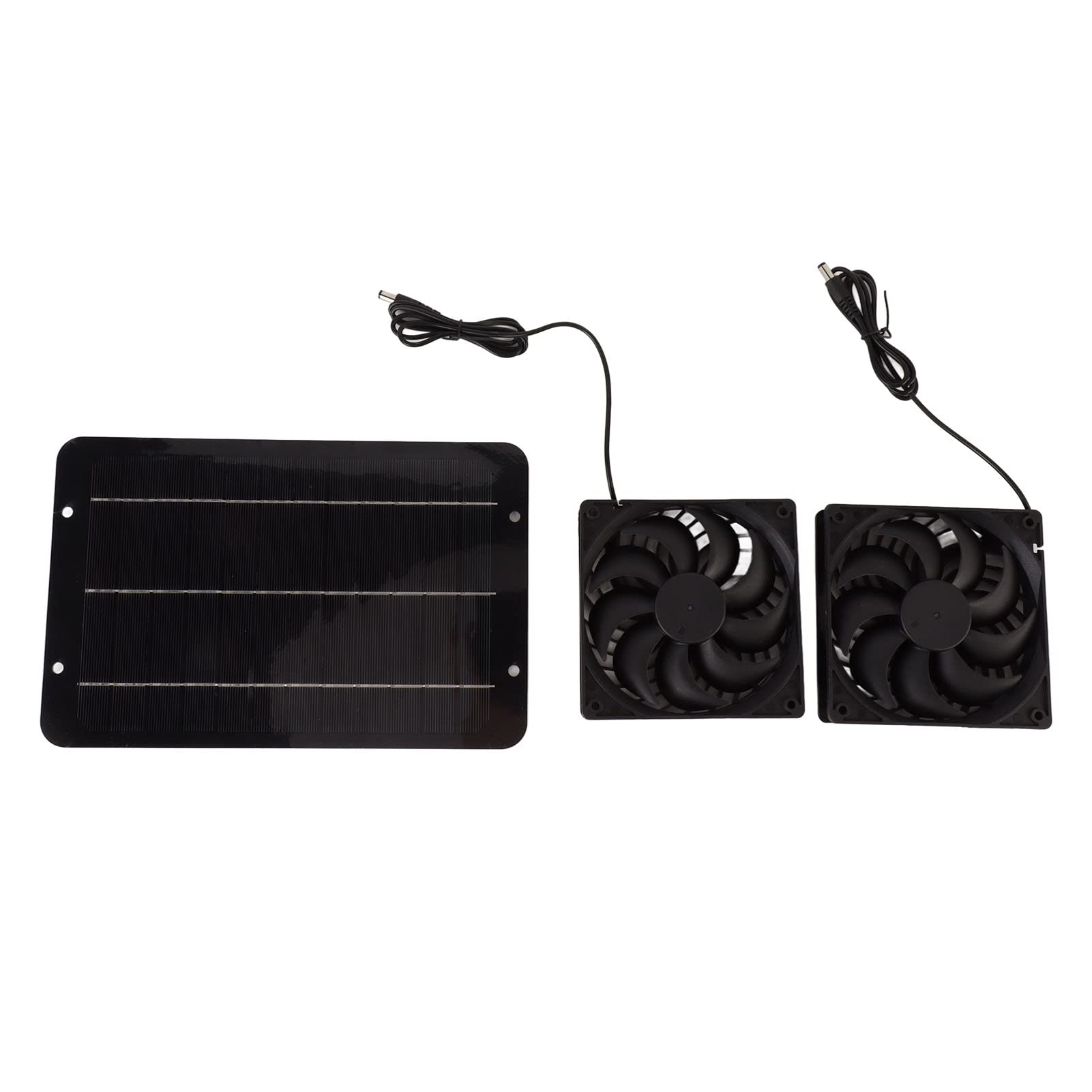Extractor de aire solar 10W 12V Rengue con panel epoxi impermeable para gallineros e invernaderos 8