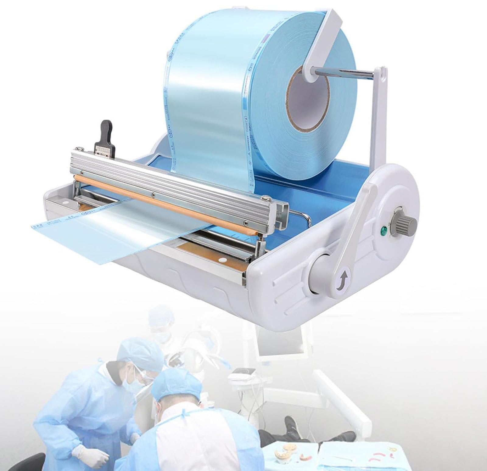 Máquina Selladora de Bolsas de Esterilización y Desinfección de 500 W,Selladora médica de 500W,Ajuste de Temperatura de 6 velocidadespara Odontología, Clínicas y Hospitales