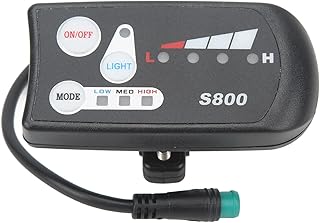 Medidor De Led Para Bicicleta Elétrica, Medidor De Exibição De Bicicleta Elétrica Scooter S800 Com Conector à Prova D'água 36v 48v Universal