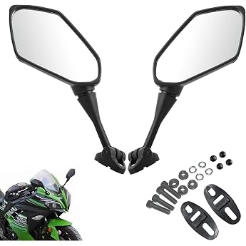 Universal Motorcycle Rear View Mirror E-Approved Motorcycle Mirror Side Mirror 360  Rotatable Rear View Mirror For CBR600/CBR900/CBR1000 F4 HYOSUNG GT125R GT250R GT650R