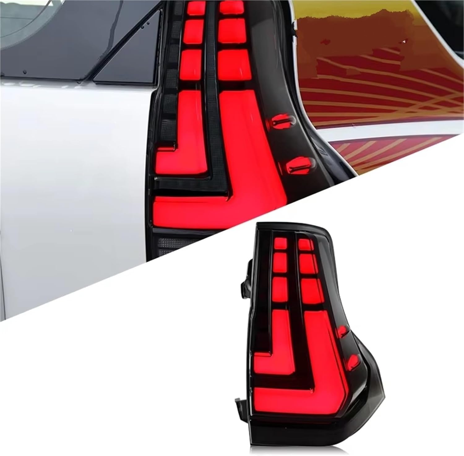 Compatible With For Prado 2010-2021 【ドアテールライトリアライトブレーキランプタ】 車のテールライトの付属品の自動後