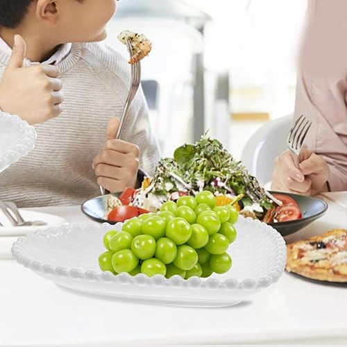 Miniatura 9 de Hemoton Plato de ensalada de postre en forma de corazón, platos llanos de cerámica de 6.9 pulgadas, platos de corazón para postres, aperitivos,