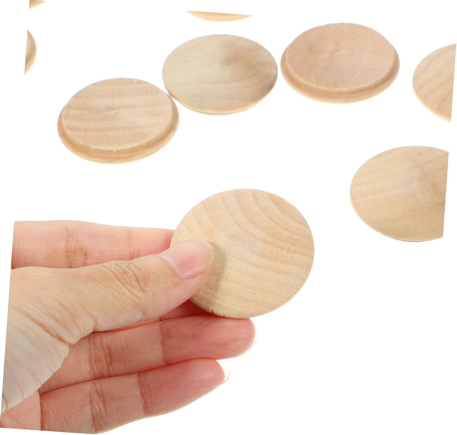 100pcs Wooden Stair Plugs Decorative Caps for Furniture Screw for Wooden Furniture Cabinets and Staircases