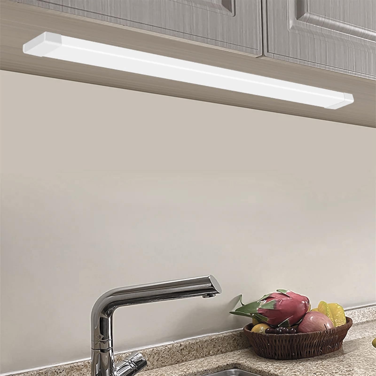 Voltix 2 Pezzi Plafoniere LED a Soffitto 54W 120cm, 5400 Lumen, Plafoniera led Soffitto, Fascio 120°, Neon LED per Esterno e Interno, Ideale per Garage, Officina, Magazzino (4000K - Luce Naturale)
