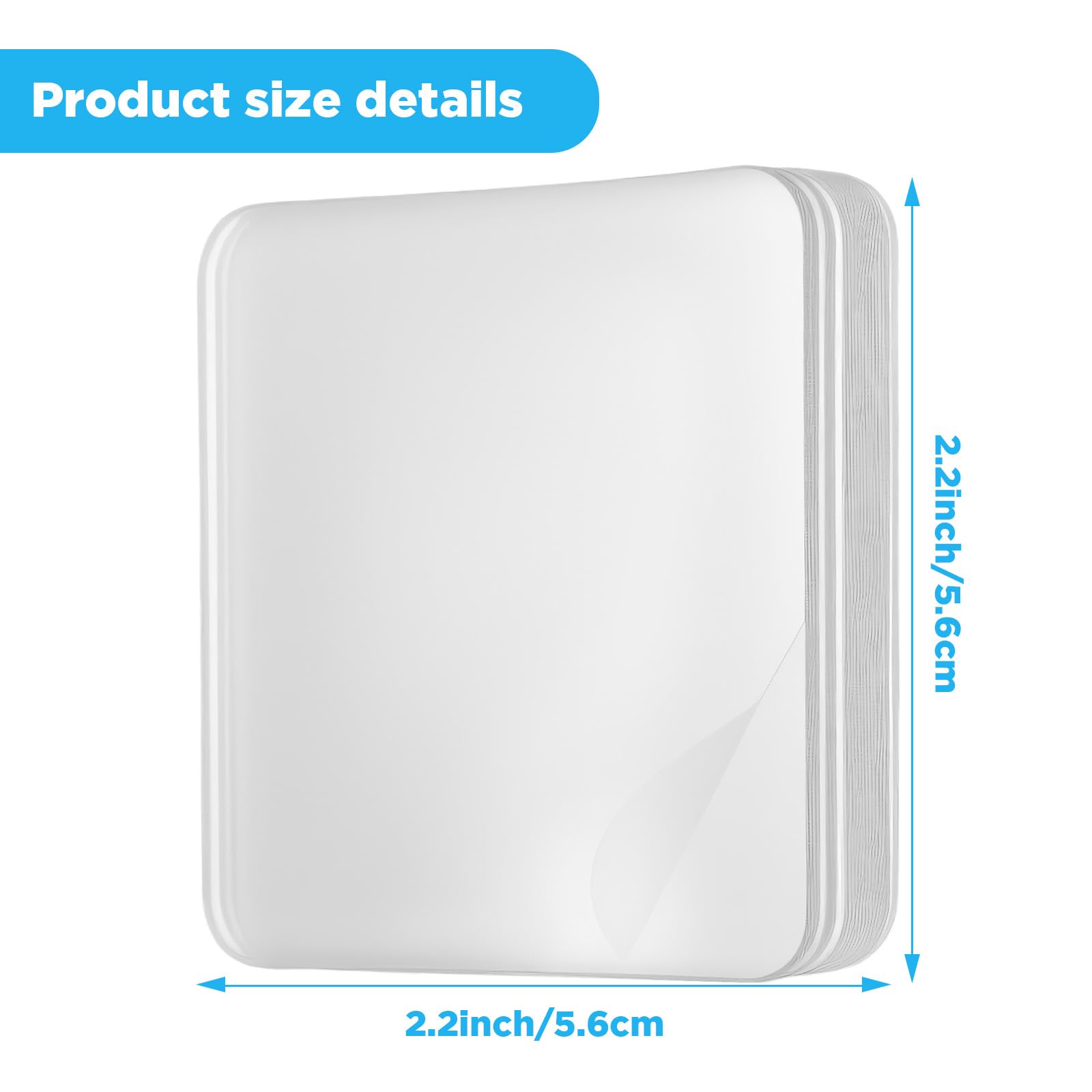 Rhimooay Dubbelzijdig plakband, extra sterk, transparant, 5 m - 2 mm dik - 20 mm breed - Verwijderbaar - Niet-markerend - Transparante nano-tape - Voor tapijt, foto, muur, keuken, huis