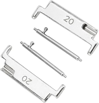 CHICIRIS 22mm Metal Watch Band Connector Adapter Set with Spring Bars, Seamless Fit Replacement for Smart Watches, for Trendsetters 1 Pair