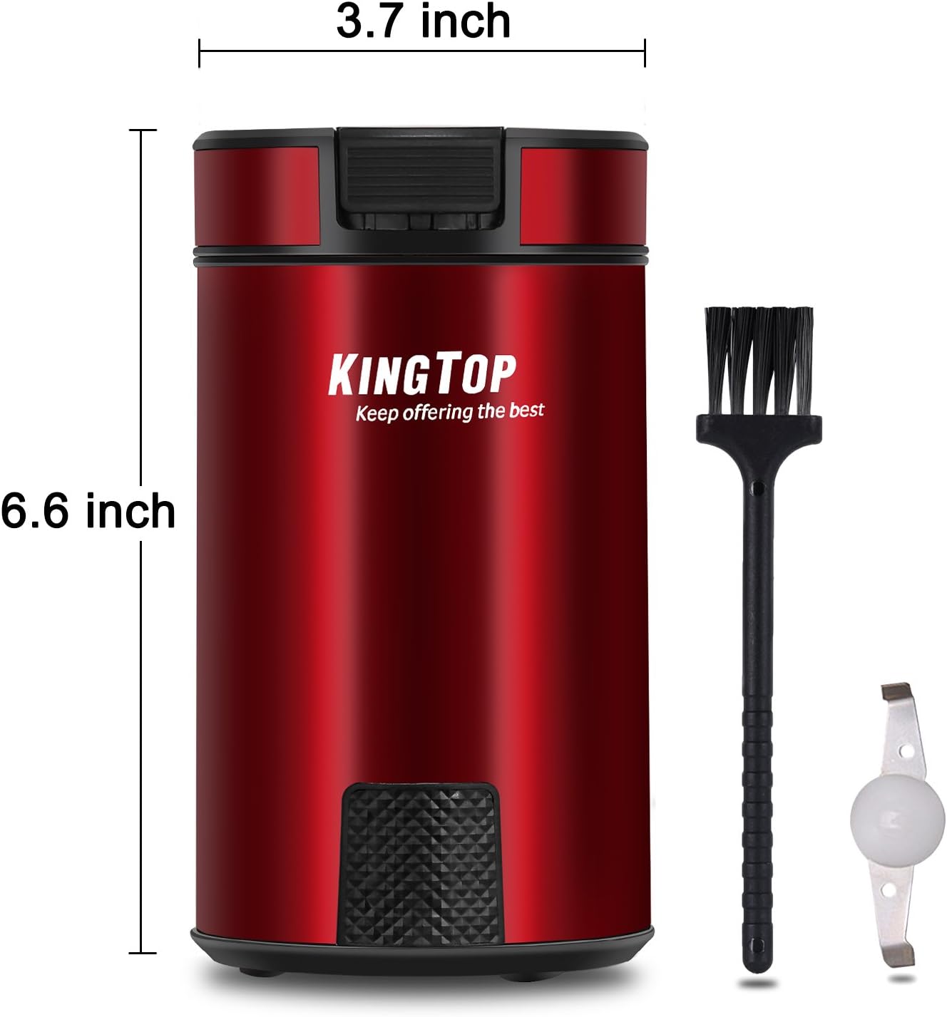 Coffee Grinder Electric 200W KINGTOP (Red)