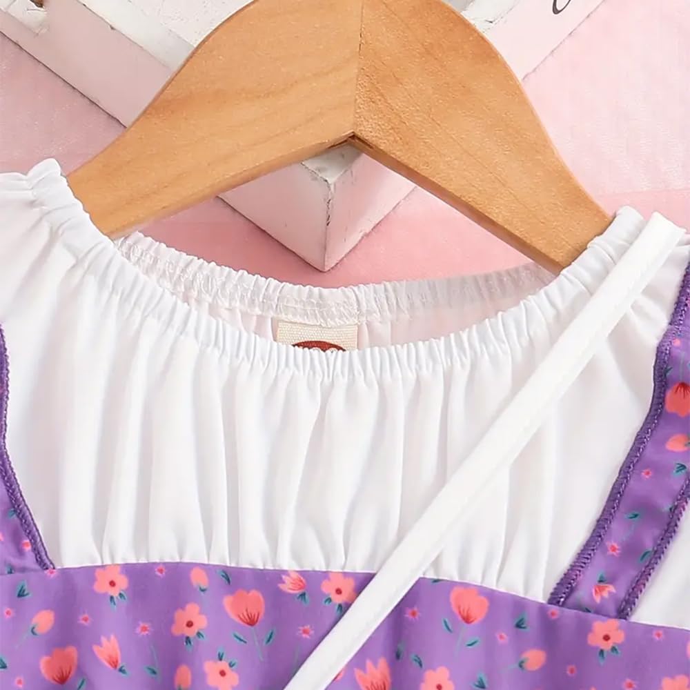 Niren Enterprise Entzückendes Blumenmädchenkleid mit herzförmiger Geldbörse - perfekt für jeden Anlass, 1 Stück