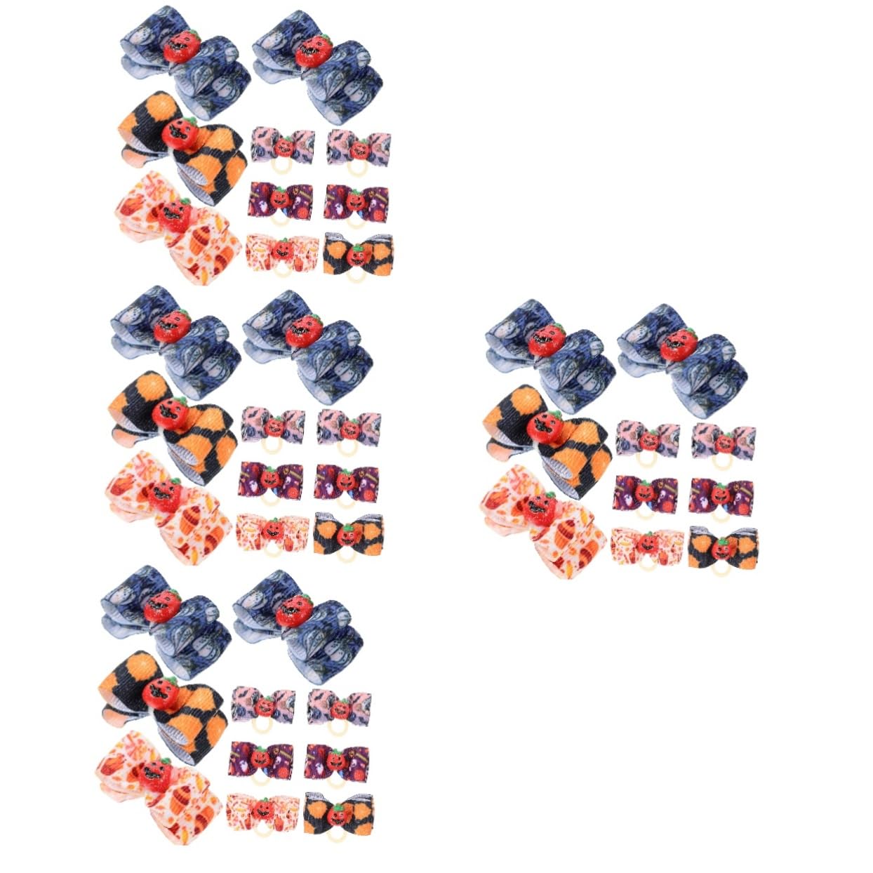 Bows pour chiens de Halloween aux finitions soignées : 40 pièces de toilettage pour animaux