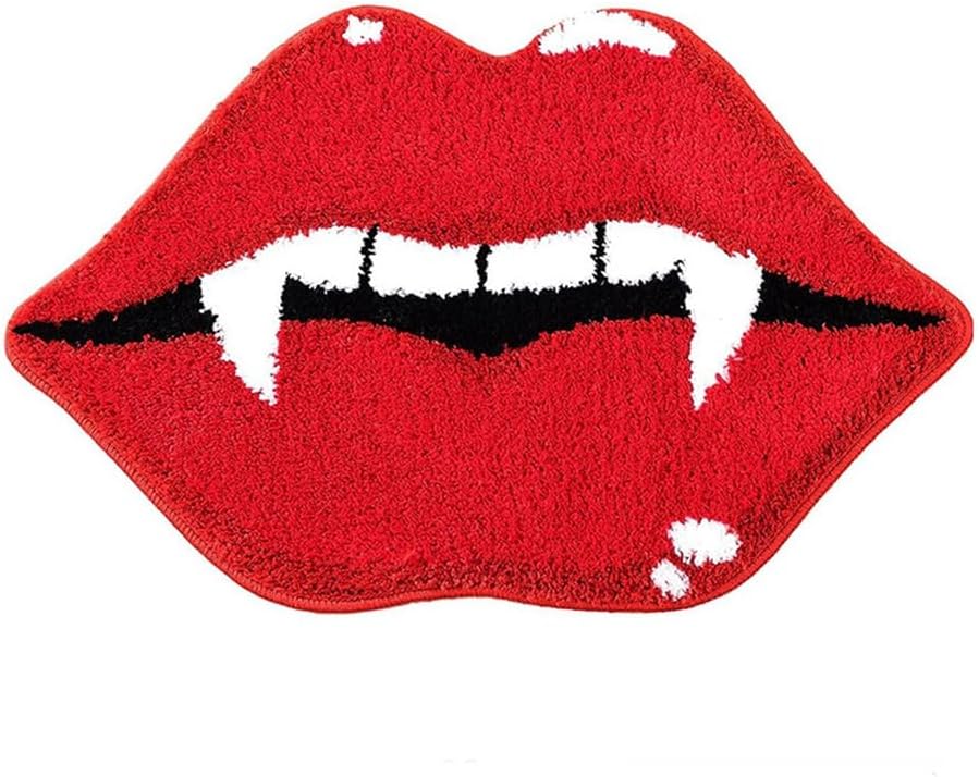 Vampire Fangs Rug Amazon.com: NIOKIT Halloween Vampire Bathroom Rugs,Evil Red Lip Teeth ...
