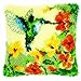 Vervaco Kit coussin au point noué Colibri avec fleurs