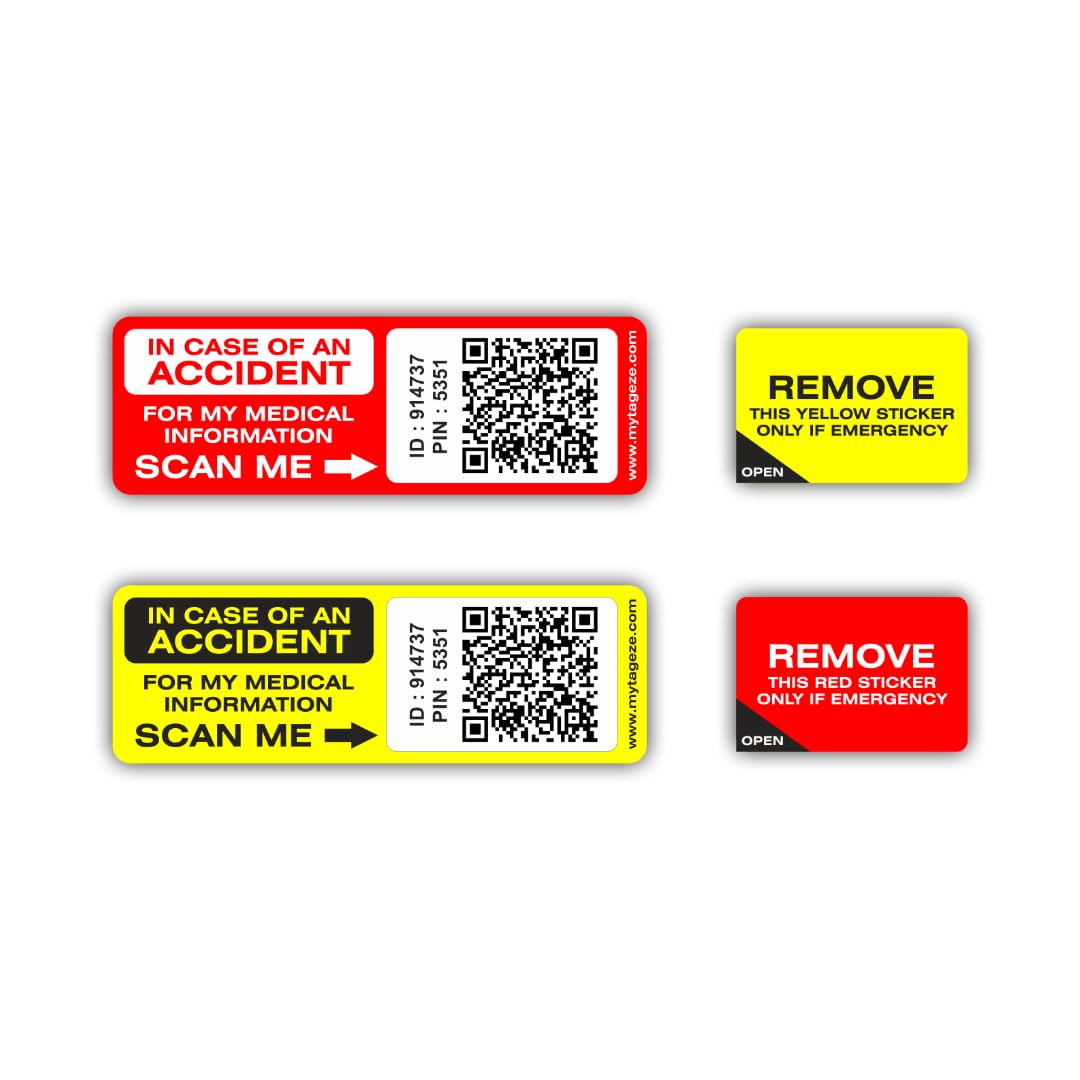 Medical ID Sticker - Save Lives! -1 Medical ID Sticker - Save Lives! -1