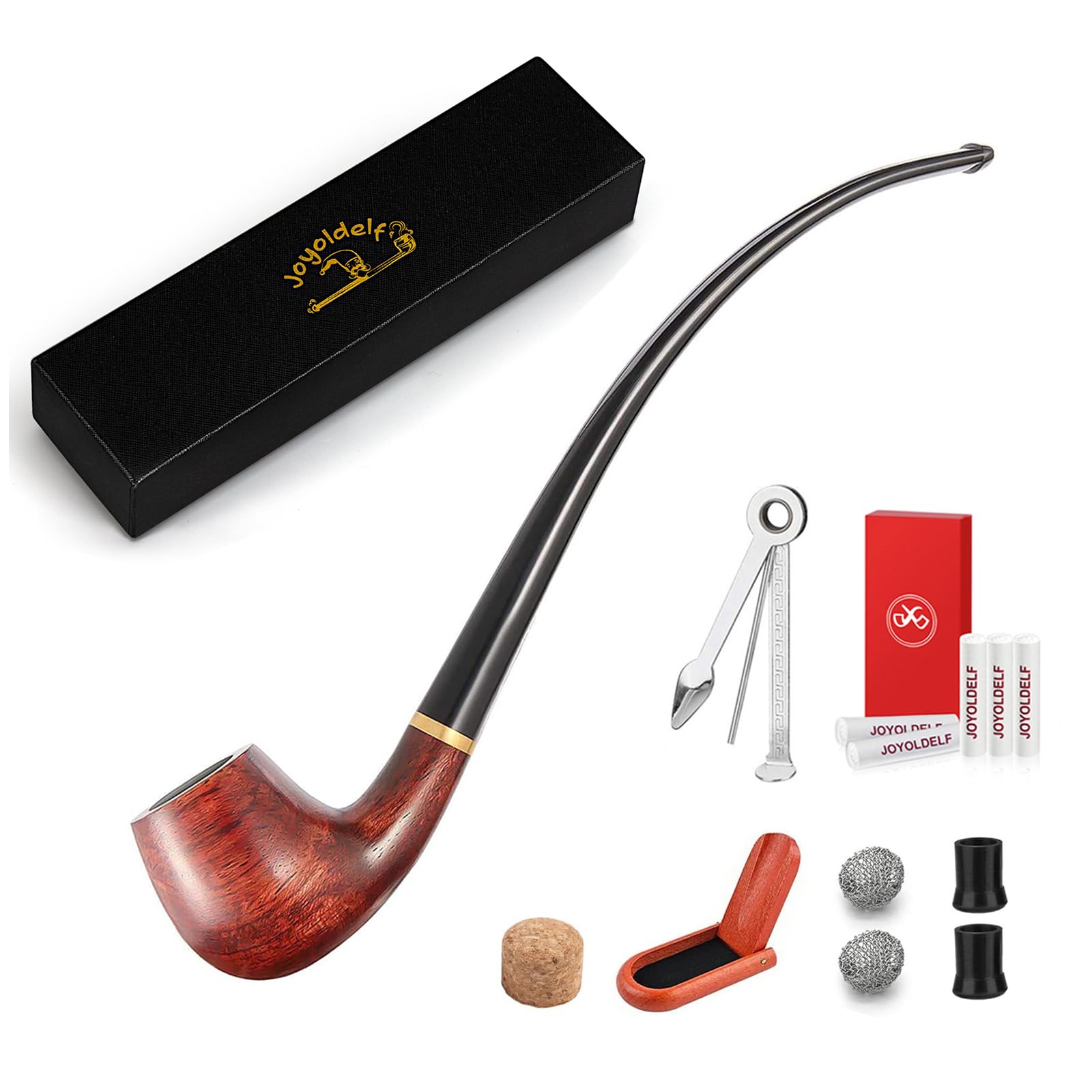 Pipes à tabac joyoldelf en coffret cadeau exquis avec filtre et accessoires complets