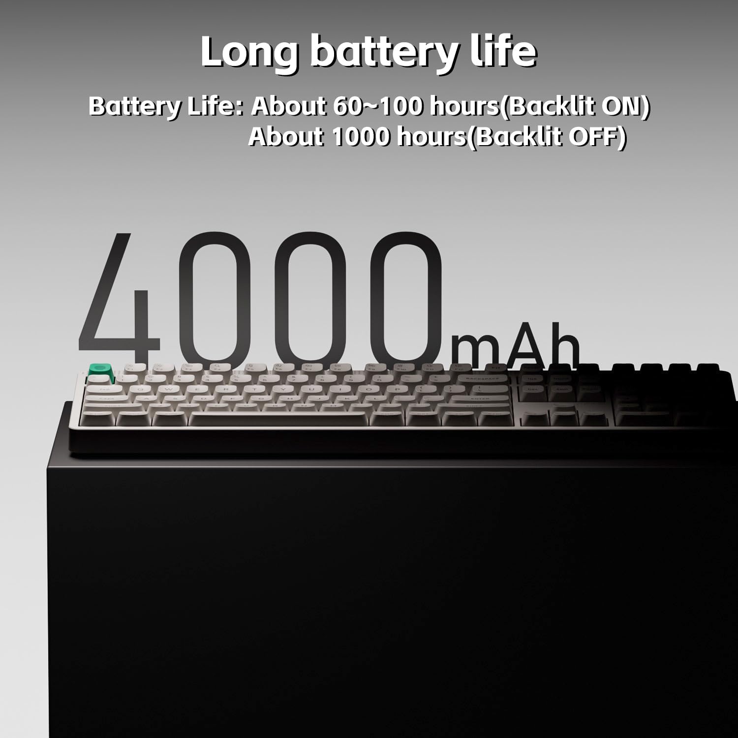 nuphy Node100 Wireless Mechanical Keyboard, Hot Swappable Custom Bluetooth Keyboard, 109 Keys Computer Gaming Keyboards, Supports Touch Gestures, PBT Keycaps, RGB Backlit, Bluetooth/2.4GHz/USB-C