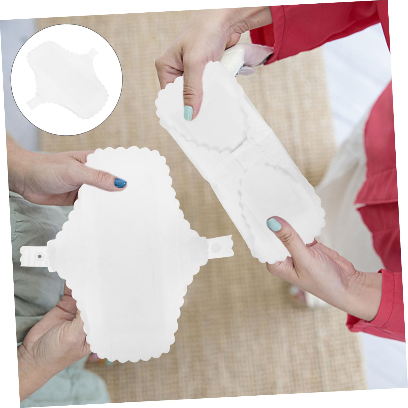 FRCOLOR Protector de Bragas Menstruales de Algodón Reutilizable para Uso Diario, 10 Piezas Tela de Algodón Lavable y Diseño Cómodo para Mujeres y Niñas