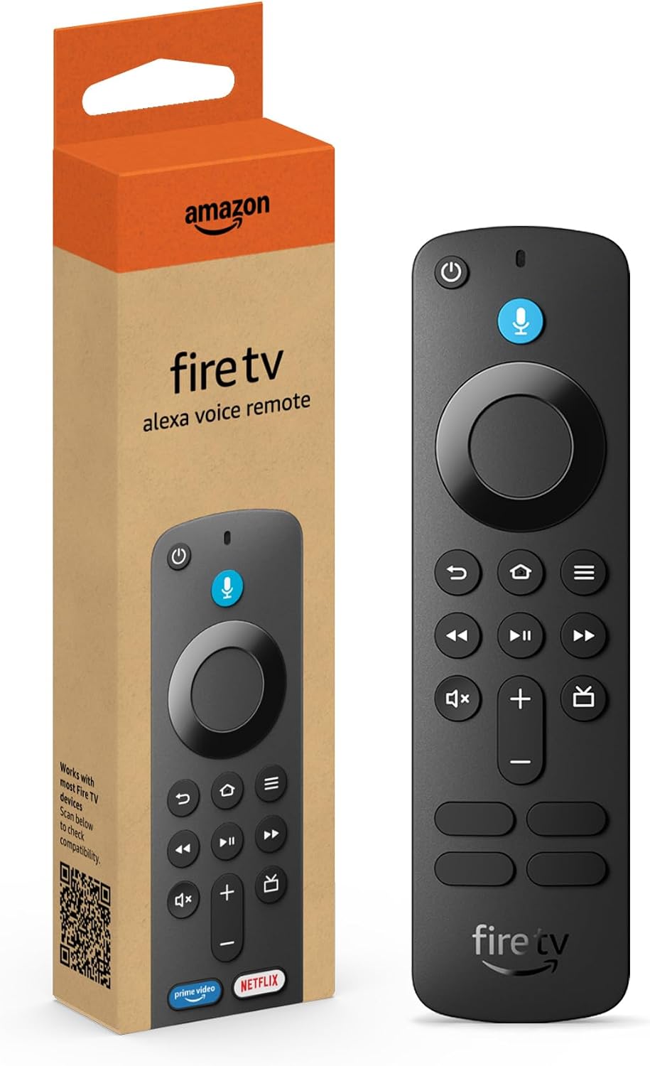 Fire TV Alexa Voice Remote (newest model) with TV controls, requires compatible Fire TV device