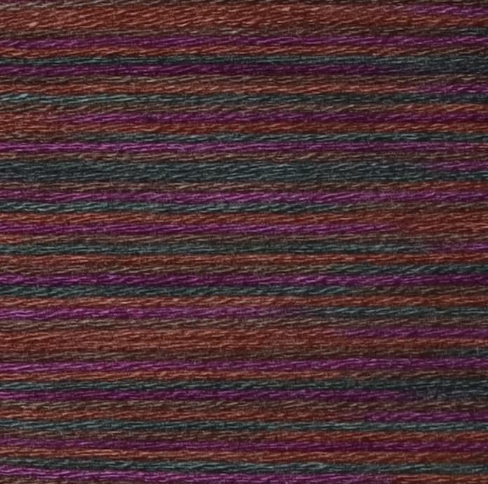 Image of KCS Big skeins of 25 Meters Size 25 Color Variegated Cross Stitch Stranded Threads,6 skeins,4522