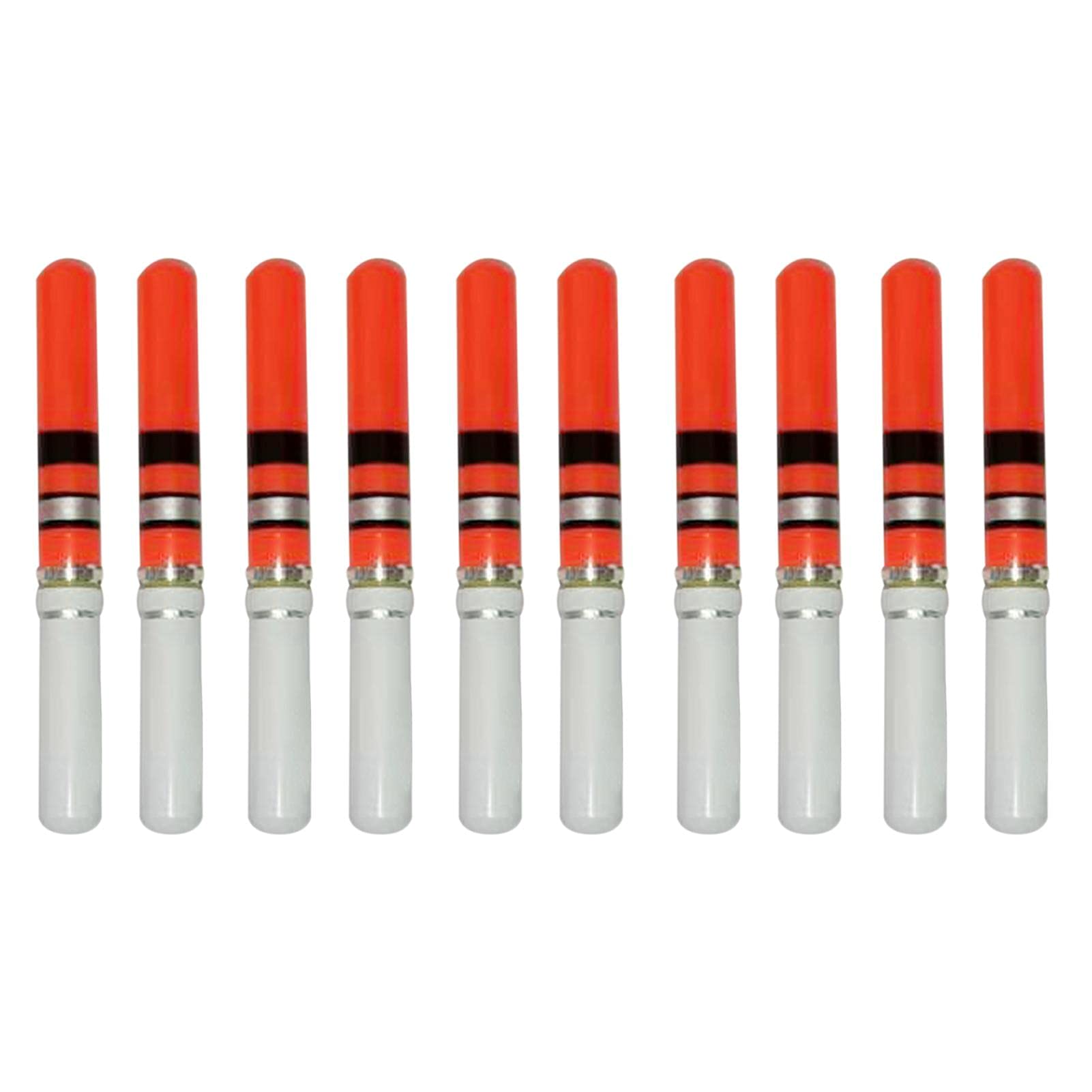 Galleggianti LED Per Pesca Notturna - 3 Pezzi Verdi Con Batteria CR322, 40x5mm - Foto 9