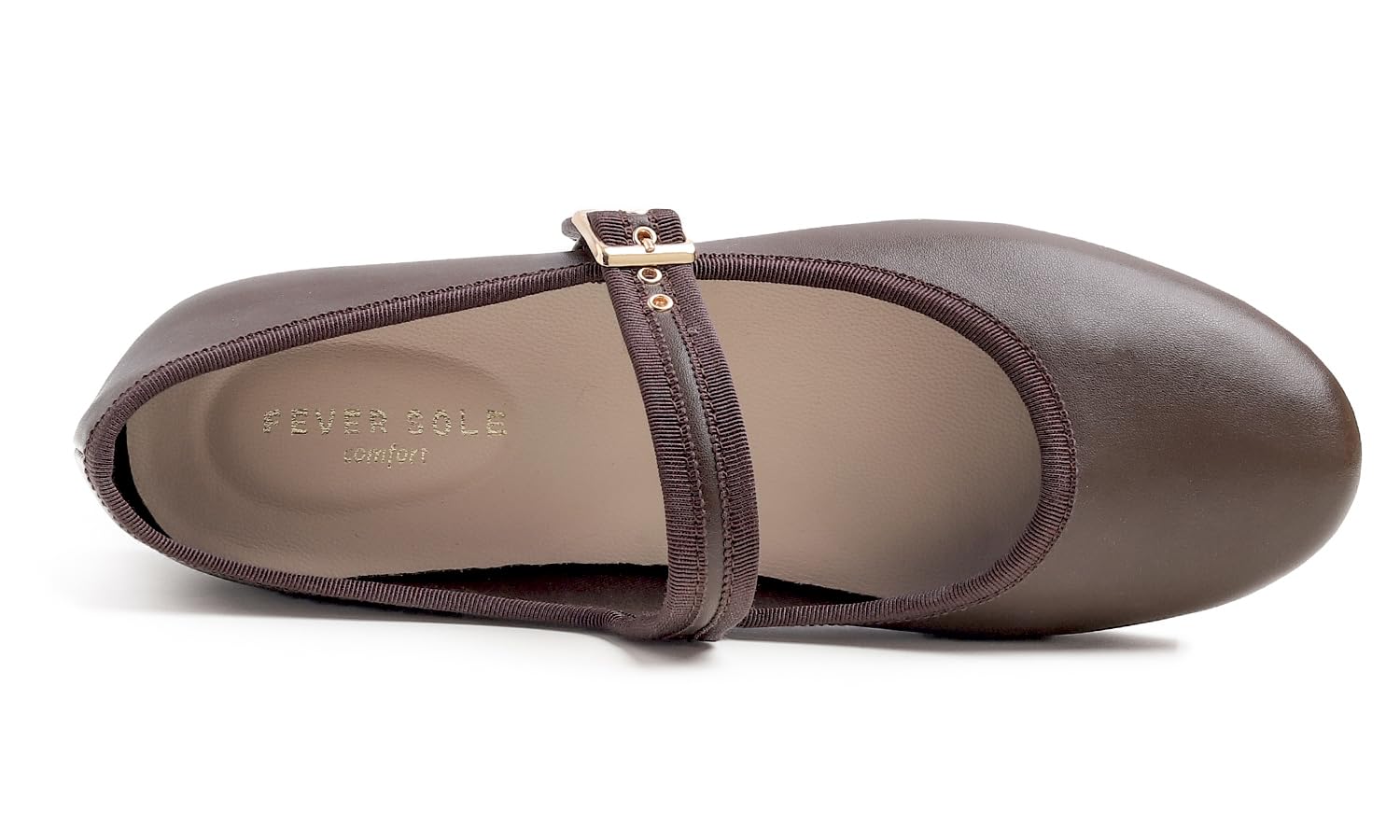Feversole Mary Jane Halbschuhe,Flach Freizeit Tanzschuhe