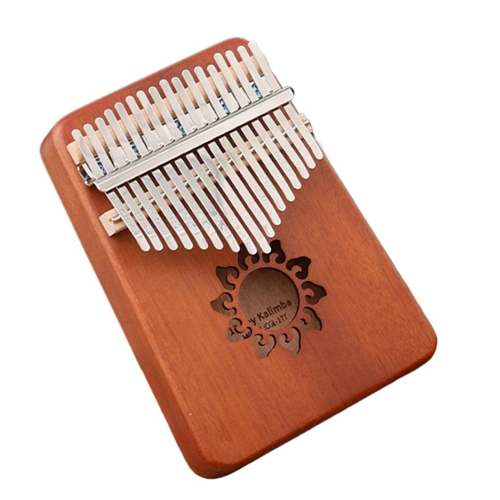 kalimba mini Kolorowa skala chromatyczna w stylu retro 17-tonowe pianino kciukowe Kalimba Kalimba przenośne pianino palcowe dla początkujących