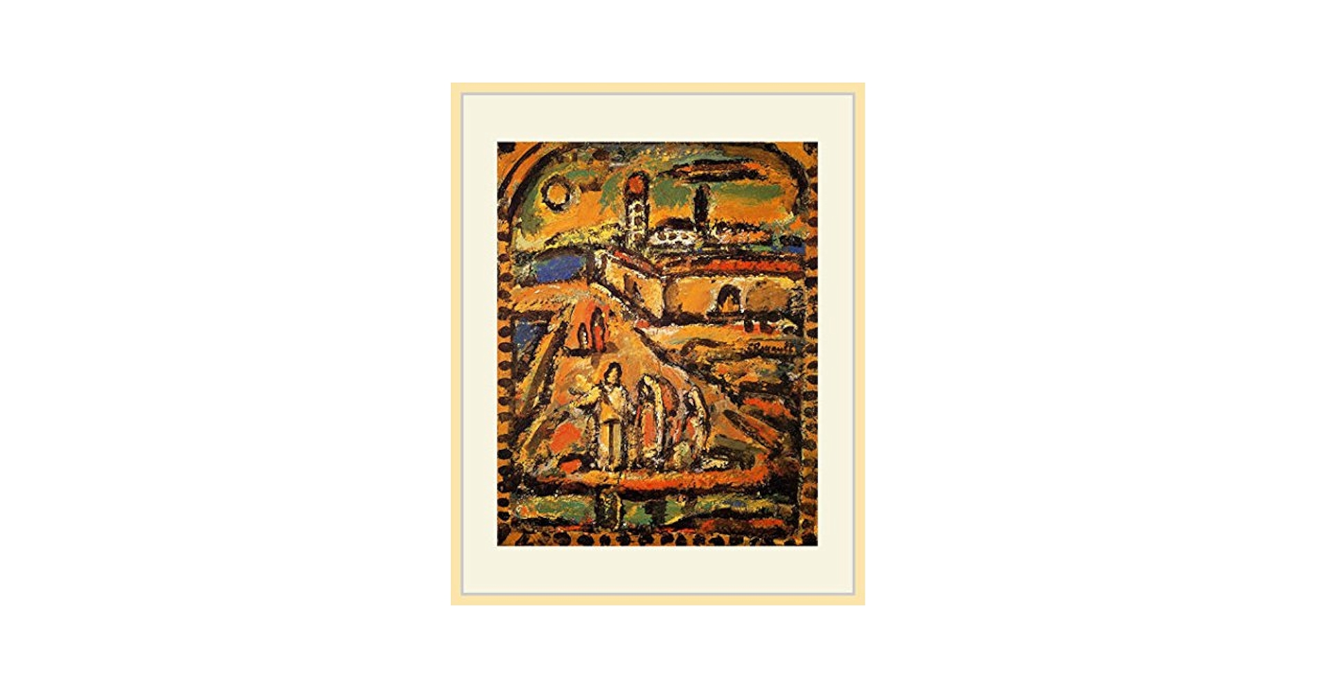 ルオー、聖書の風景、希少画集画、新品額装付 Yahoo!オークション - ジョルジュ・ルオー 【聖書の風景】 希少