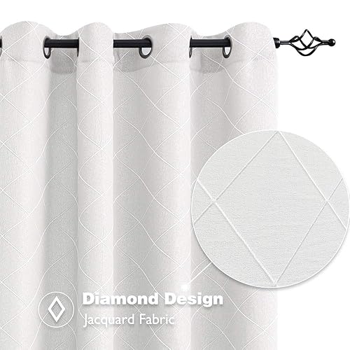 Modern Window Curtains White Amazon Com