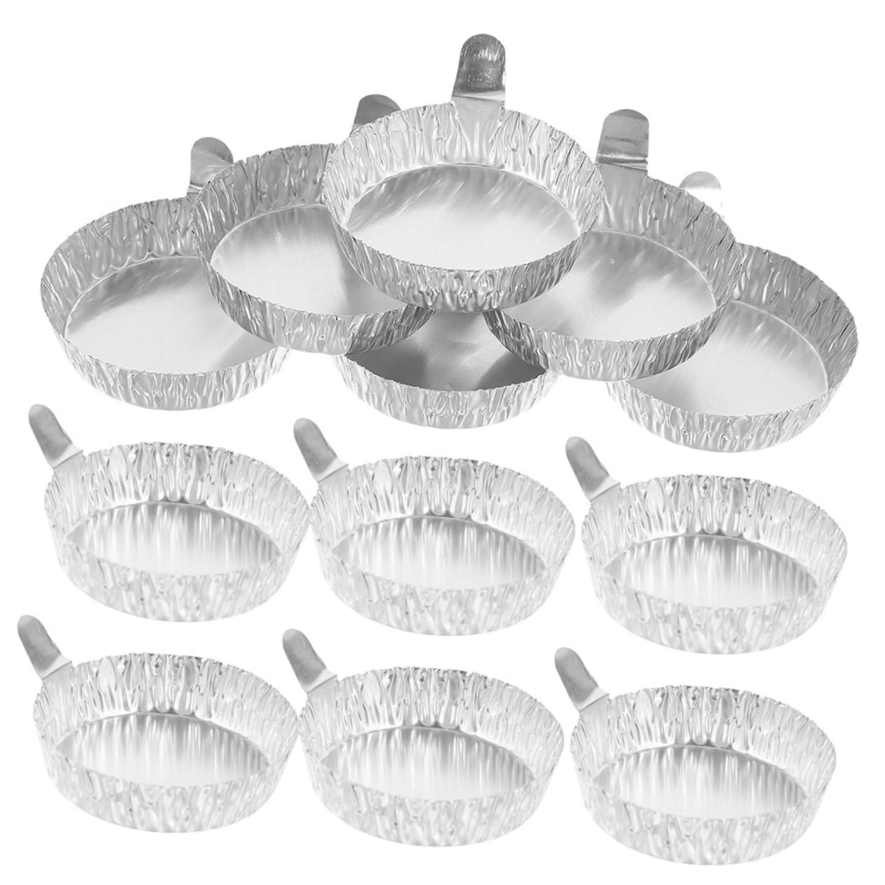 CIYODO 200 Pcs Laboratory Weighing Trays Silver Laboratory Weighing Pan Tray Small Weighing Dishes Aluminum Foil Small Weighing Plates