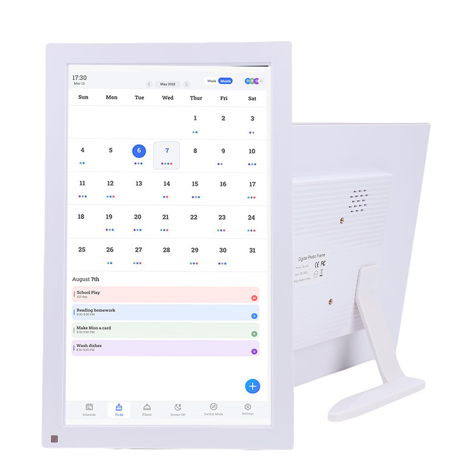 Amazon.co.jp: Jectse スマートデジタルカレンダータッチスクリーン