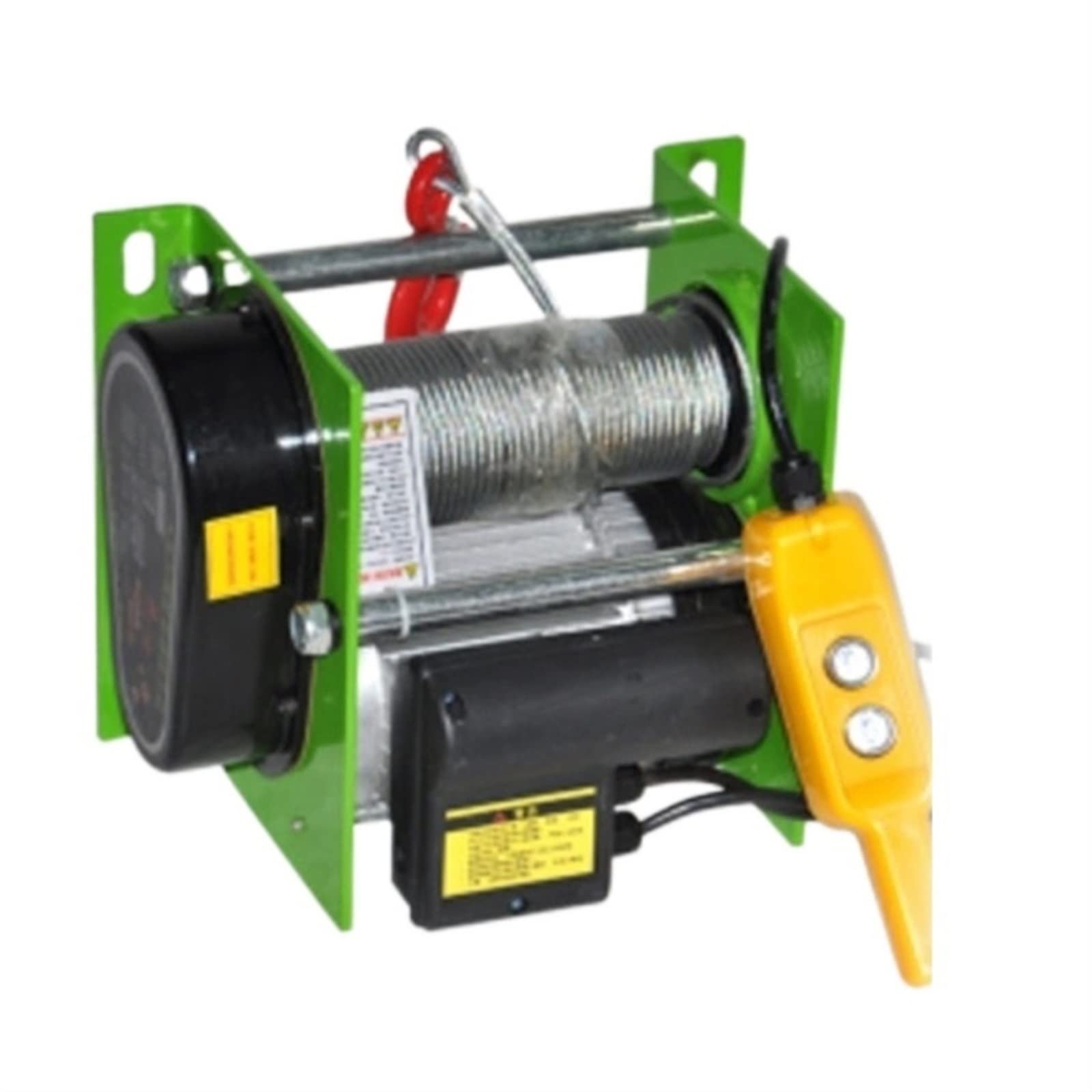 XNZJHPP Electric Wire Rope Hoist Winch 220V/380V - 200kg, 600kg, 800kg Capacity, Micro Electric Hoisting Solution for Heavy Lifting, Industrial Use (800kg30m)