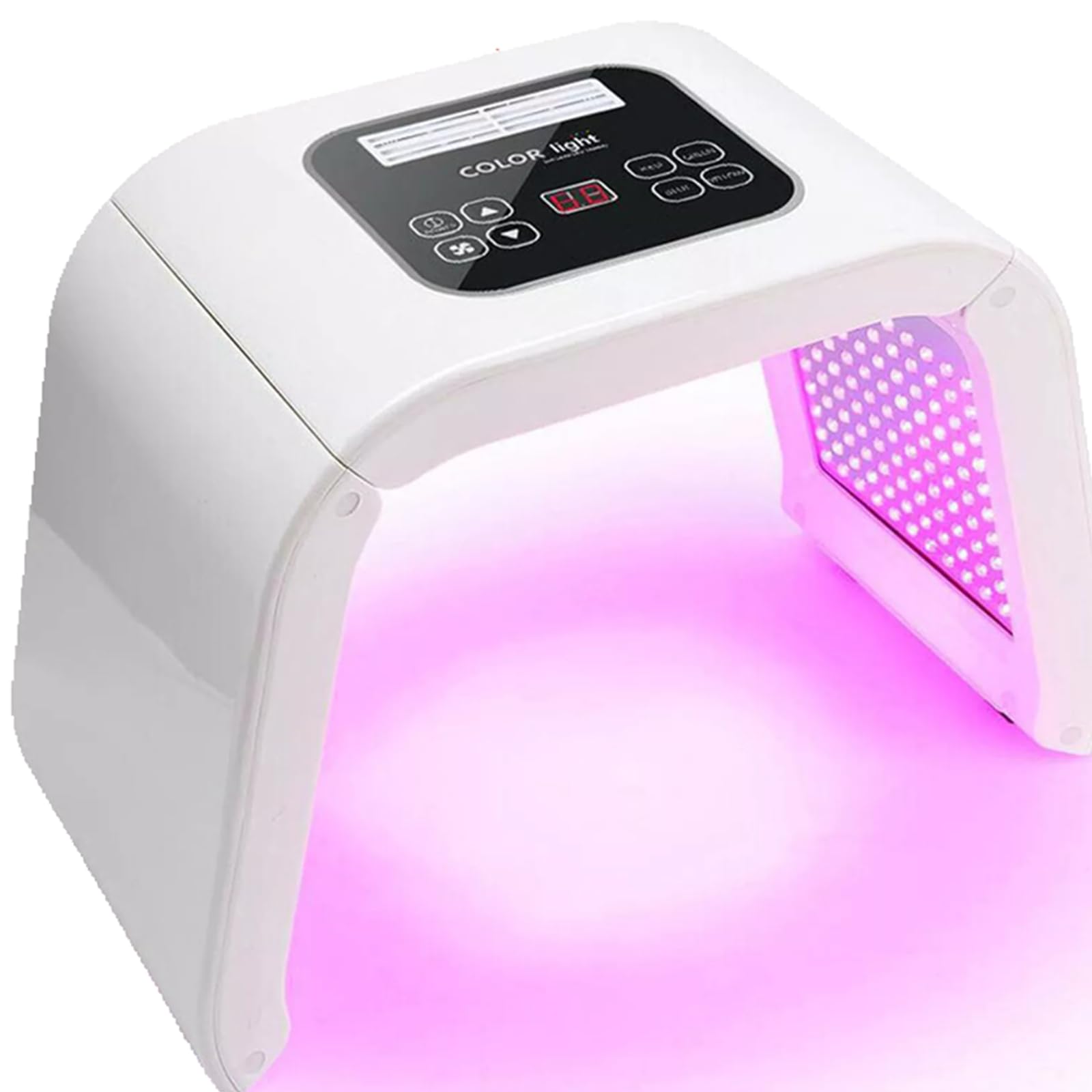 7 colori LED Photon Terapia – Lampada di bellezza per maschera facciale, ringiovanimento della pelle, trattamento dell'acne, anti-invecchiamento, elasticità della pelle e ingrandimento dei pori