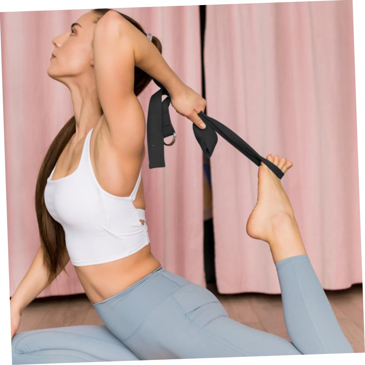 10stücke Verstellbare Elastische Yoga-gurte Für Professionelle Dehnübungen Langlebiges Material Für Flexibilitätstraining Und Muskelaktivierung Tragbar Für Zuhause Und