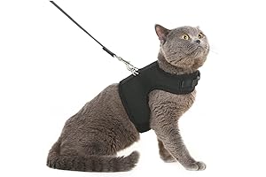 PUPTECK Large Cat Harness and Leash Set for Cats 15 lbs or Over