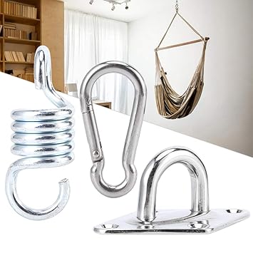 Hammock Fittings, Stainless Steel High Strength Chair Suspension Set Suspension Kit, for Pavilion Garden