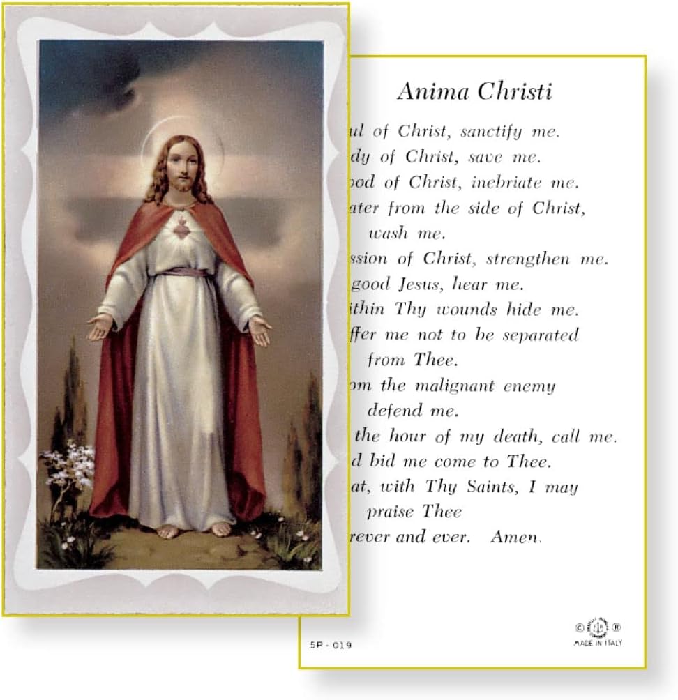 Anima Christi Paper Holy Cards, 100-Count Value Pack