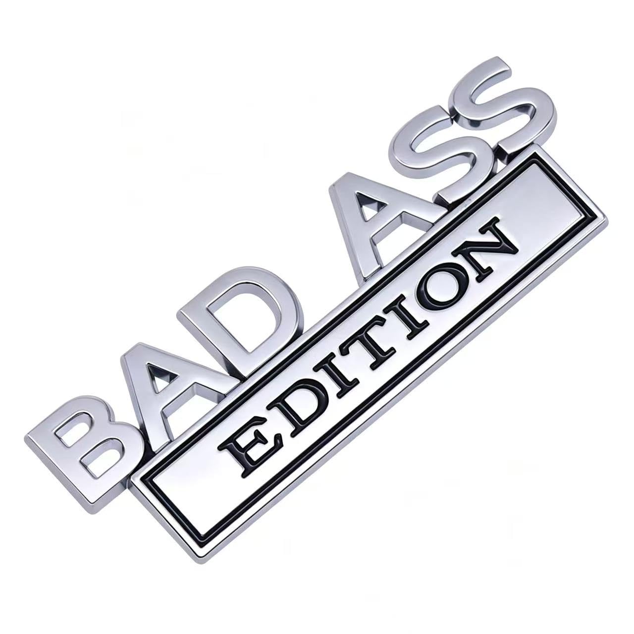 ONEMAJI 3D Metal Car Stickers for BMW iX3 (G08, facelift 2021) 2021-2025, Waterproof Decoration Car Sticker Badge Logo Emblem Decals Car Sign Accessories Decoration,Silver white