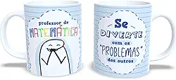 Caneca Personalizada e Divertida – Frases Engraçadas de Professor por Matéria (Matemática)