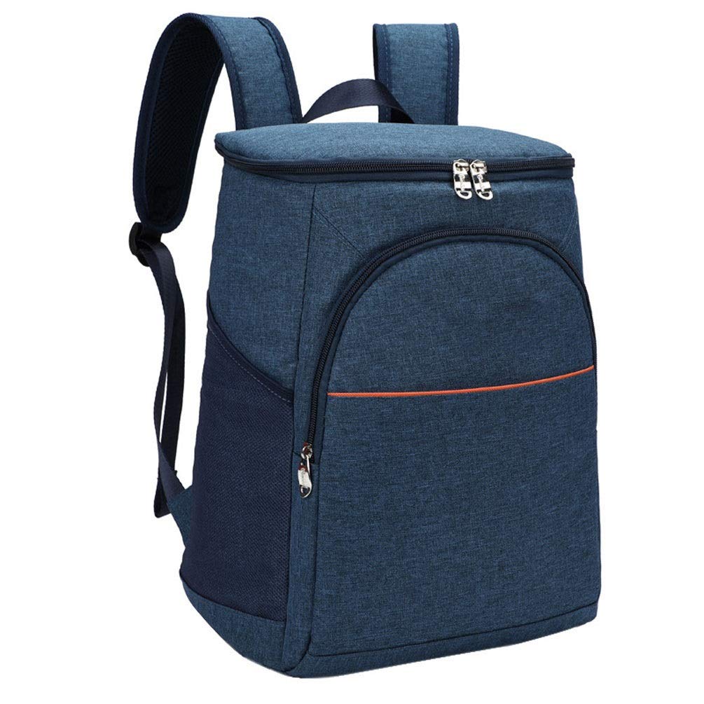 Blaue Kühltasche Als Rucksack – Weich, Robust & Wasserdicht – Hält Bis Zu 30 Dosen Kalt – Ideal Für Camping, Angeln Oder Festival