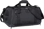 Sac à bandoulière pour hommes Femmes 40L Sac de sport léger de sport avec poche humide Sacs de nuit de fin de semaine, Noir