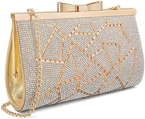 Evening Clutch Bag Cocktail Prom Sparkly Rhinestone Crystal Bride...
