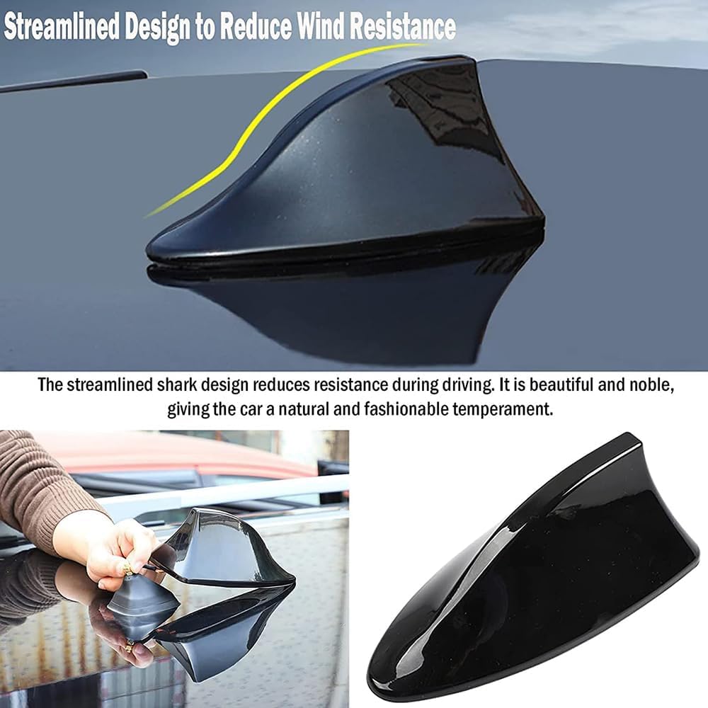 Noir mat)Super antenne requin de voiture pour Suzuki Swift/BMW E87