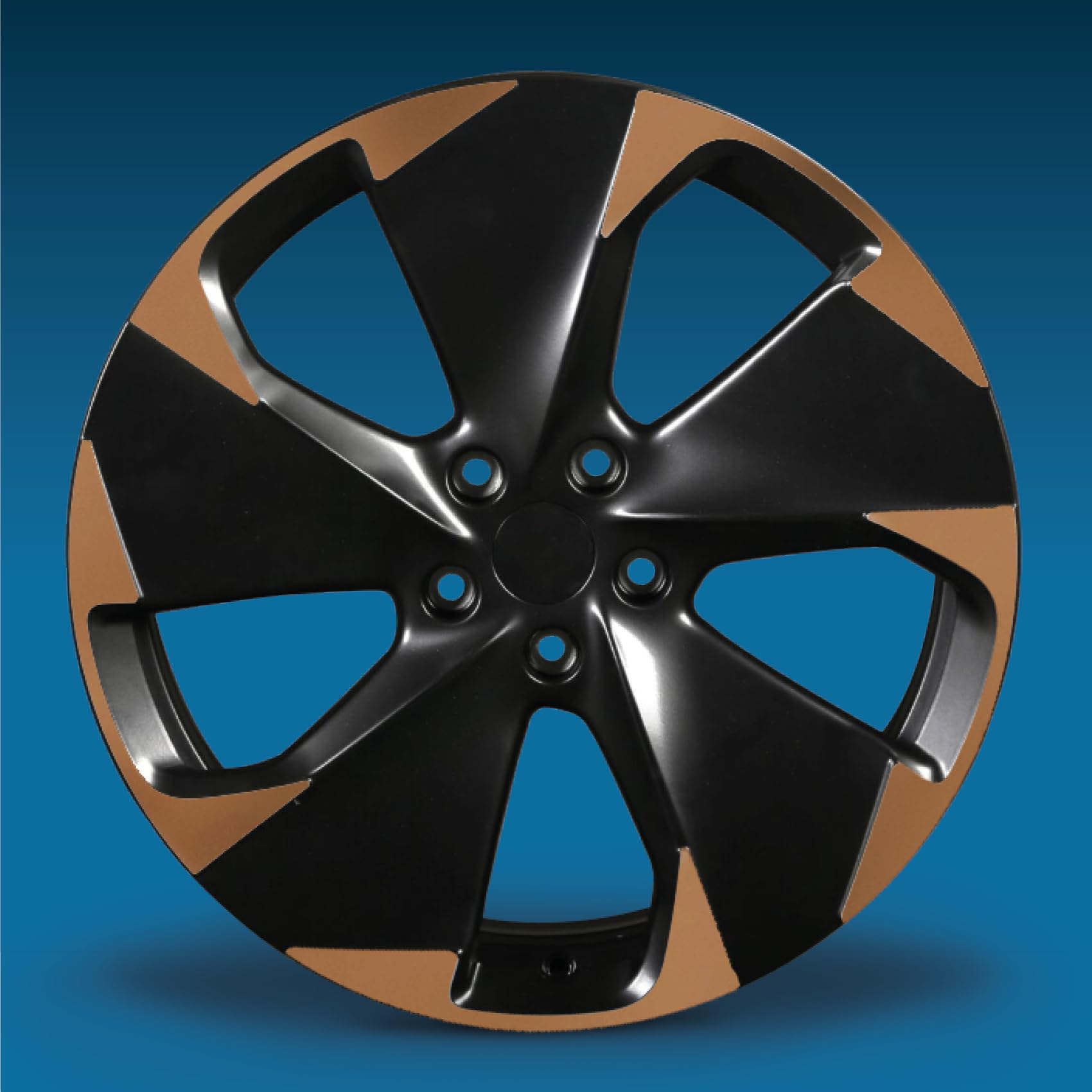 Finest Folia Autocollants pour jante de voiture compatibles avec Cupra Born Typhoon - Kit complet de films design - Résistant aux intempéries - Auto-adhésif - Cuivre mat, K106 Typhoon