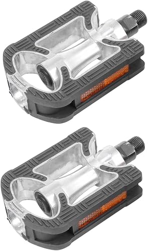 Happyyami 4 Pcs Bicycle Pedal MTB Pedals Bike Aluminum Alloy Accessories