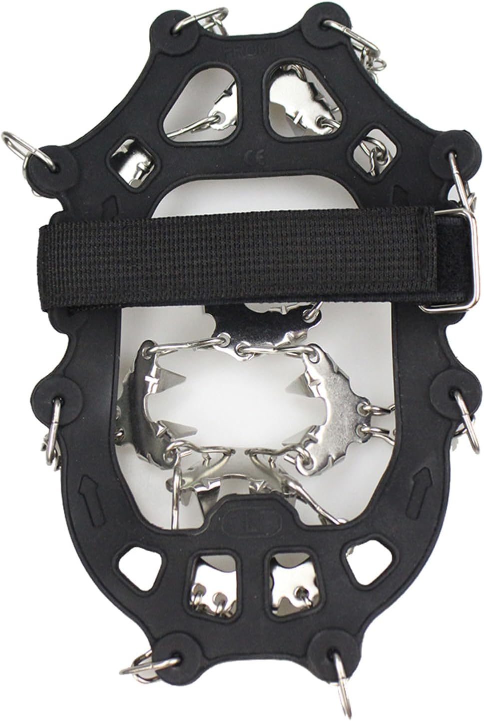 Ice Snow Grips 32 Spikes Hiking Boot & Shoes Traction Cleats Stainless Steel Anti Slip Winter Ice Grippers Easy to Use Climbi
