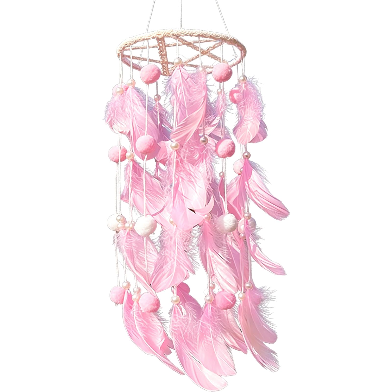 Tsophreniq Large Dream Catchers with Natural Feathered Hanging Ornament for Living Room Home Decors and Gift Giving Dream Catcher Pendant