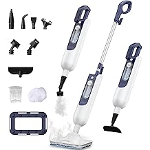 Steam Mop for Hardwood Floors, 11-in-1 Steam Cleaner with Handheld Steamer, 212&deg;F Powerful Multi-Surface Cleaning for Tile, Grout, Carpet &amp; Wall, Fast Heat, 22.9FT Cord, Floor Steam Mop