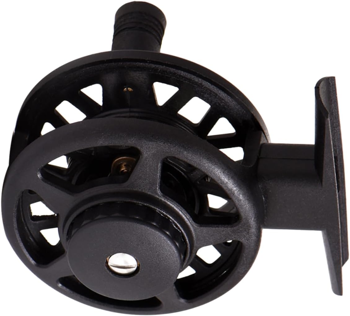 Balacoo High Foot Abs Plastic Fishing Reel Left Hand Ice Fishing Boat Wheel Slow Oscillation Line Lay Oscillation System for Freshwater/Saltwater