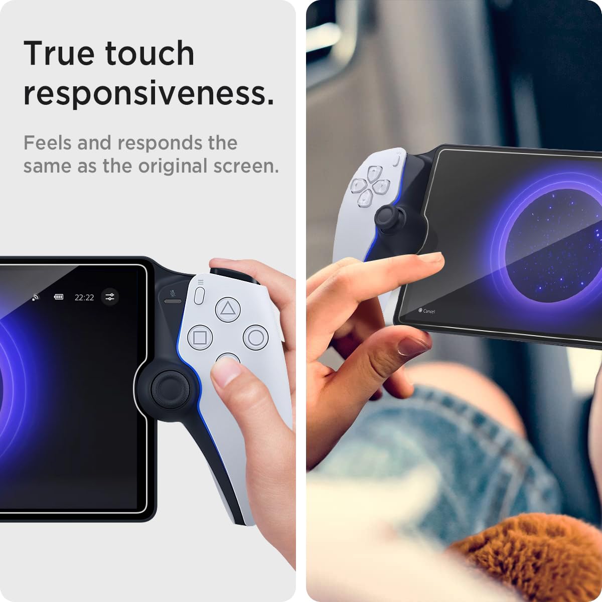 Miimall [2 Piezas] SONY PlayStation Portal Protector de Pantalla, 9H Dureza Cubierta de Vidrio Templado 2.5D Borde Curvo Anti-Rayaduras Anti-Huellas Dactilares Película HD para PlayStation Portal