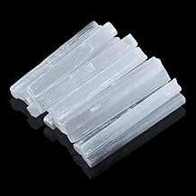 4" Selenite Crystal Sticks, 12Pcs Large Selenite Wand White Raw Rough Crystals Bulk Reiki Energy Stones for Healing Reiki, Protection, Divination, Witchcraft Supplies