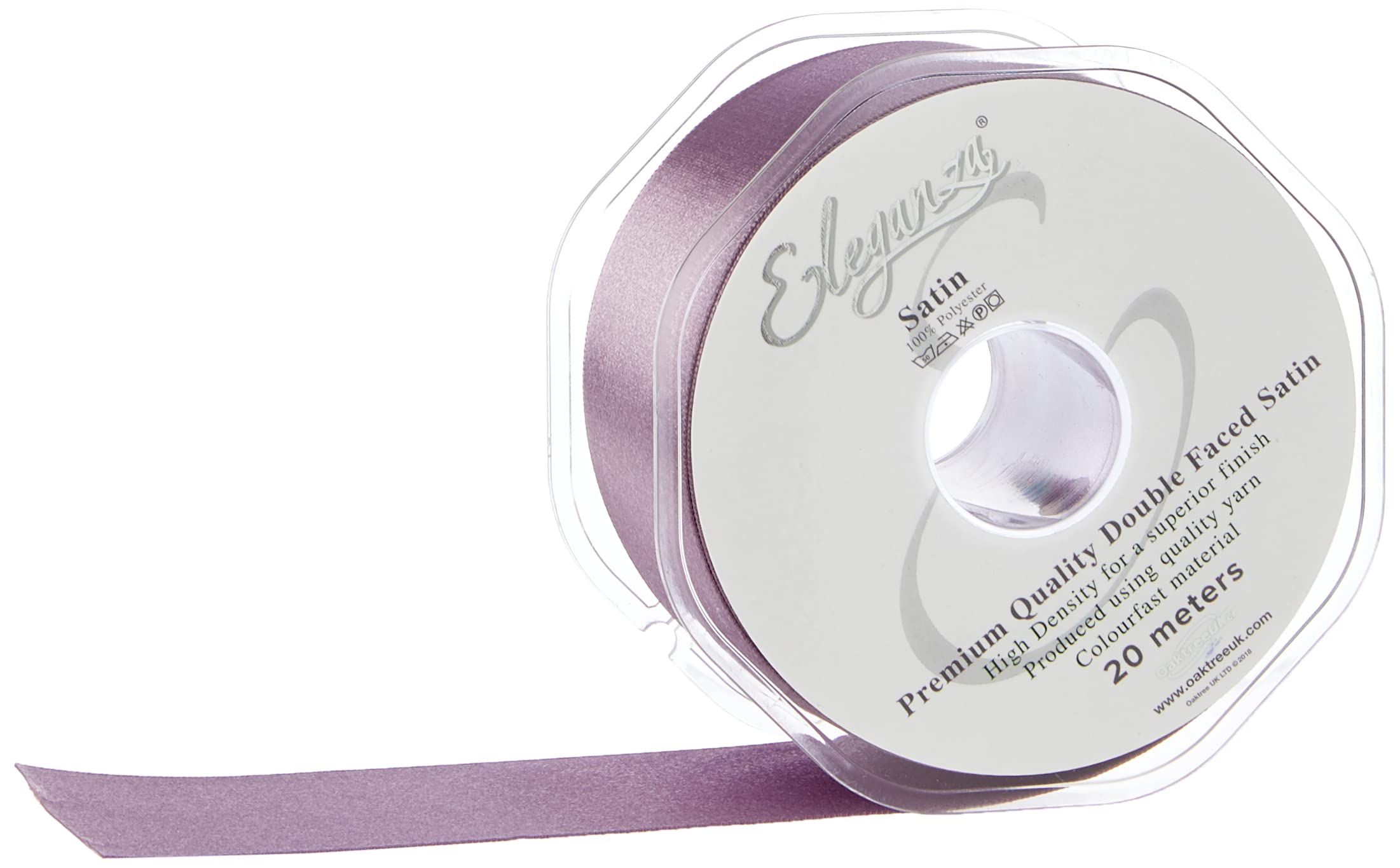 OakTree Double Faced Ribbon, Damson No. 48, 50 mm x 20 m