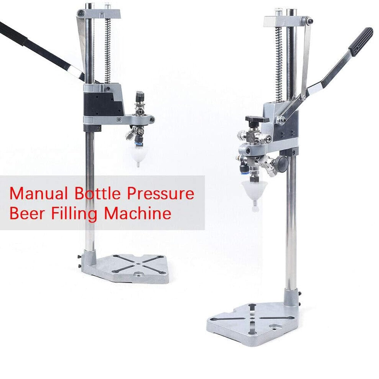 Llenadora de botellas, llenadora de botellas de contrapresión, máquina de embotellado de cerveza de acero inoxidable, máquina de llenado manual de líquidos para botellas de vidrio/enrevesado/plástico